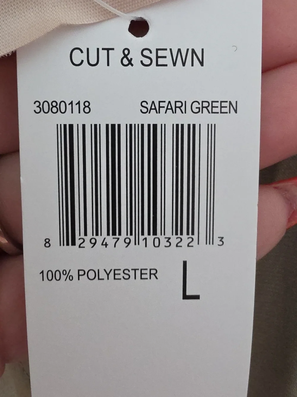 Philosophy Olive Long Sleeve V-Neck Smocked Peplum Top - Picture 4 of 4